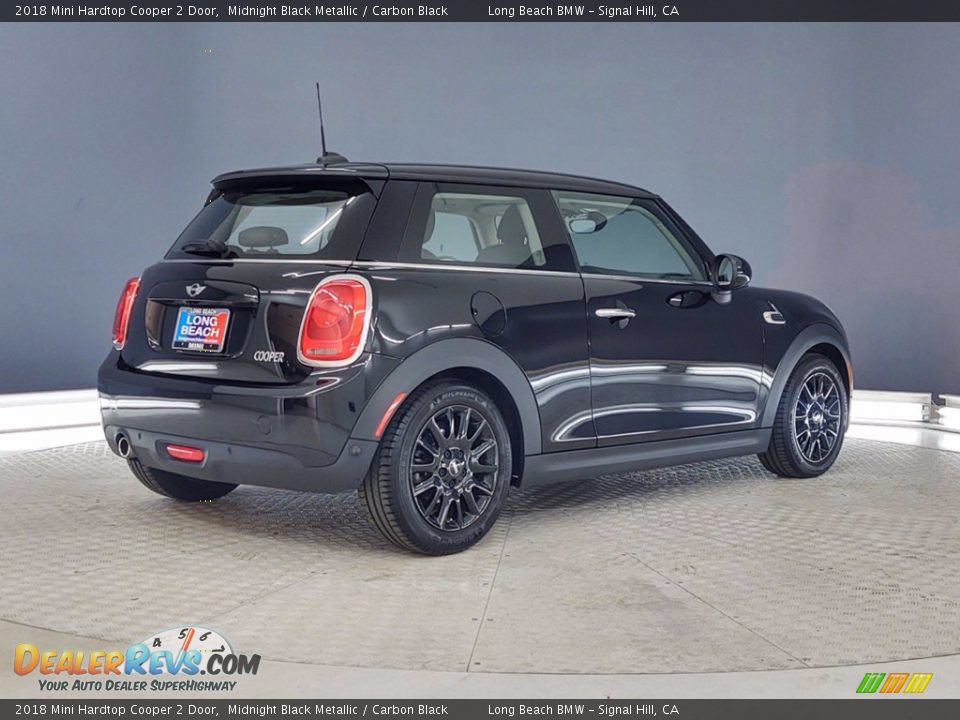 2018 Mini Hardtop Cooper 2 Door Midnight Black Metallic / Carbon Black Photo #6