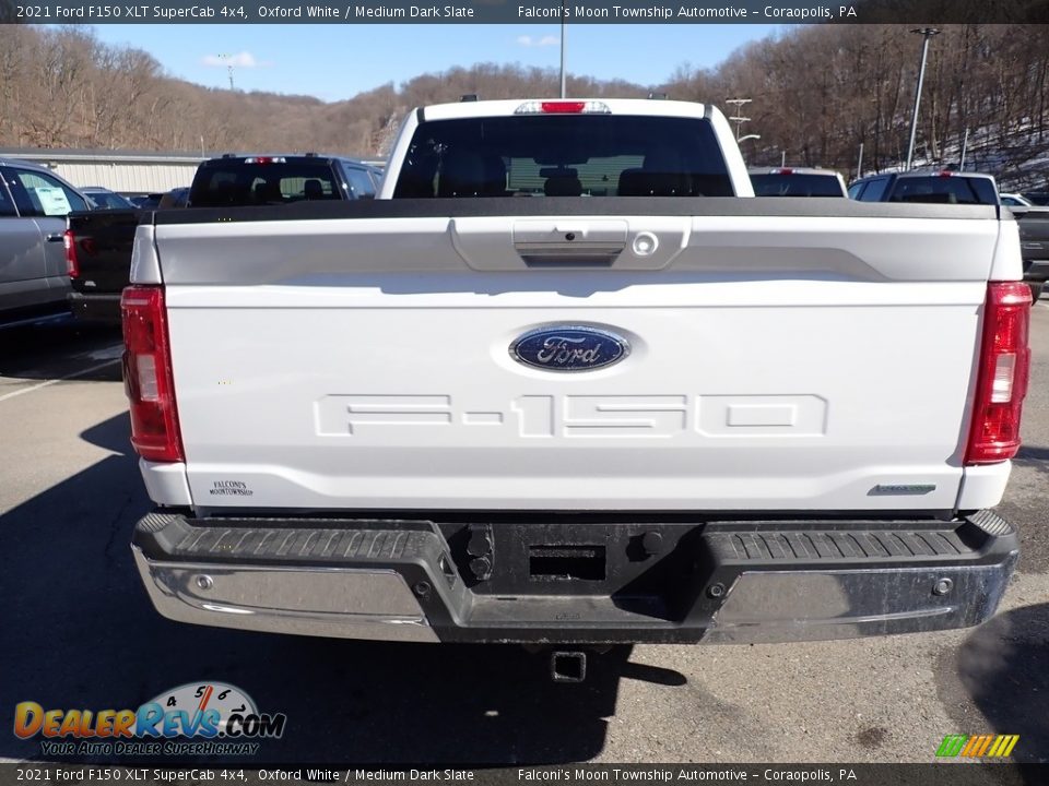 2021 Ford F150 XLT SuperCab 4x4 Oxford White / Medium Dark Slate Photo #7