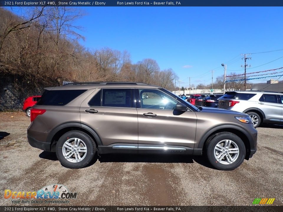 Stone Gray Metallic 2021 Ford Explorer XLT 4WD Photo #1