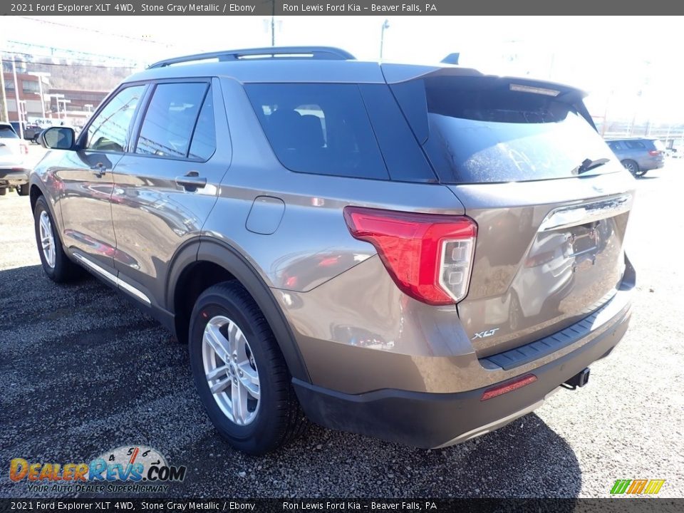 2021 Ford Explorer XLT 4WD Stone Gray Metallic / Ebony Photo #4