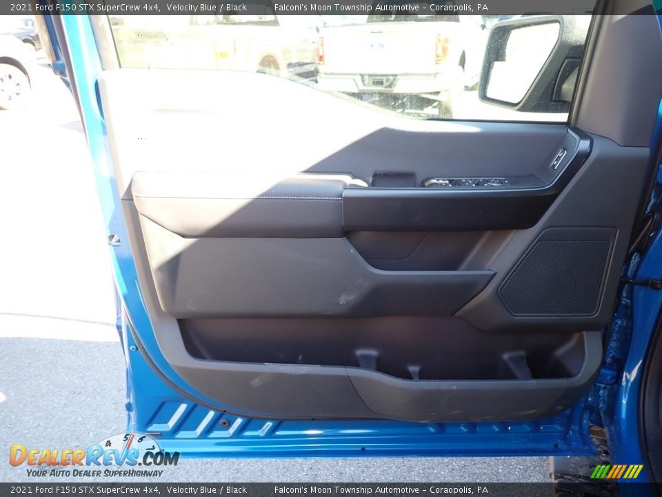 2021 Ford F150 STX SuperCrew 4x4 Velocity Blue / Black Photo #11