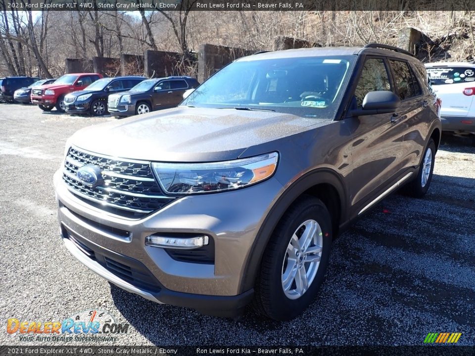 2021 Ford Explorer XLT 4WD Stone Gray Metallic / Ebony Photo #6