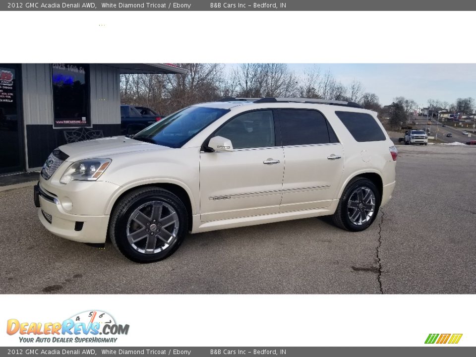 2012 GMC Acadia Denali AWD White Diamond Tricoat / Ebony Photo #1