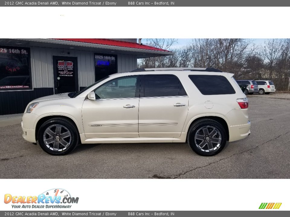 2012 GMC Acadia Denali AWD White Diamond Tricoat / Ebony Photo #2