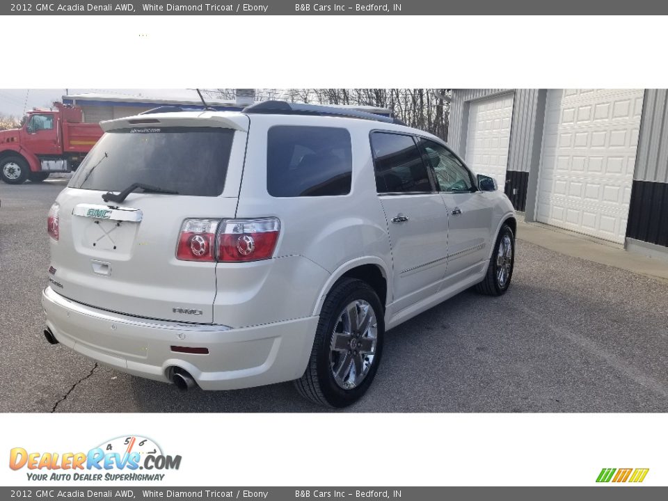 2012 GMC Acadia Denali AWD White Diamond Tricoat / Ebony Photo #5