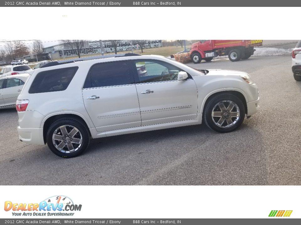 2012 GMC Acadia Denali AWD White Diamond Tricoat / Ebony Photo #6