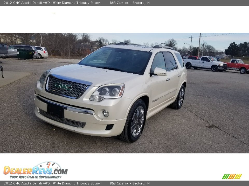 2012 GMC Acadia Denali AWD White Diamond Tricoat / Ebony Photo #9