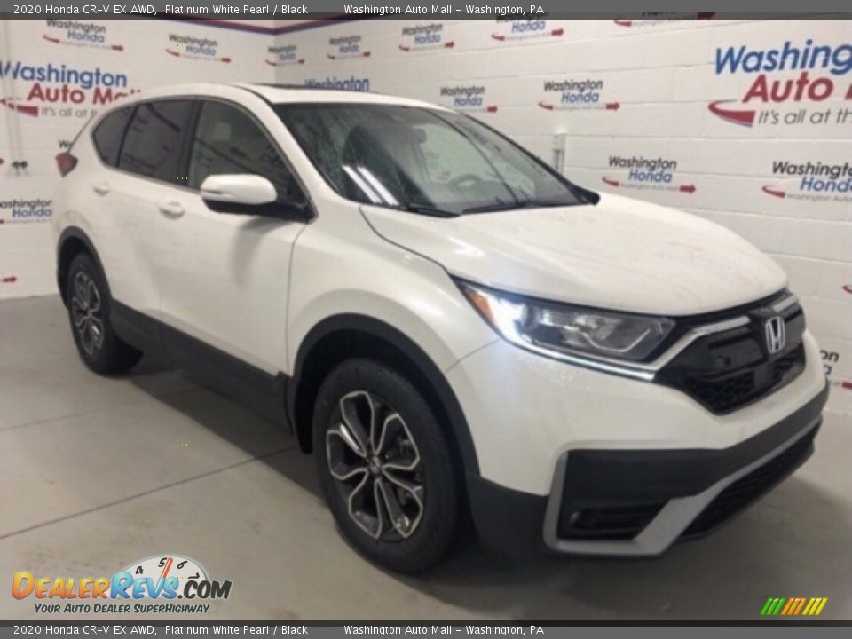 2020 Honda CR-V EX AWD Platinum White Pearl / Black Photo #2