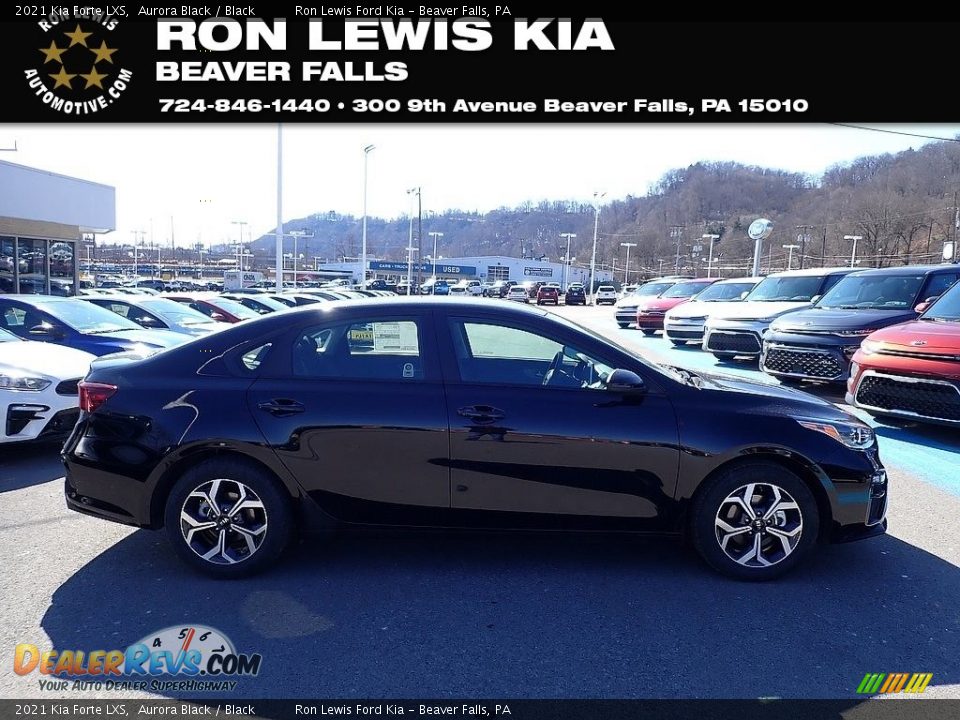 2021 Kia Forte LXS Aurora Black / Black Photo #1