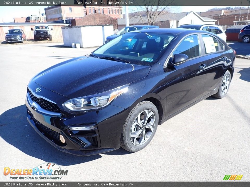 2021 Kia Forte LXS Aurora Black / Black Photo #6