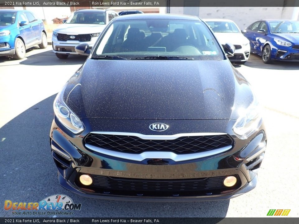 2021 Kia Forte LXS Aurora Black / Black Photo #7