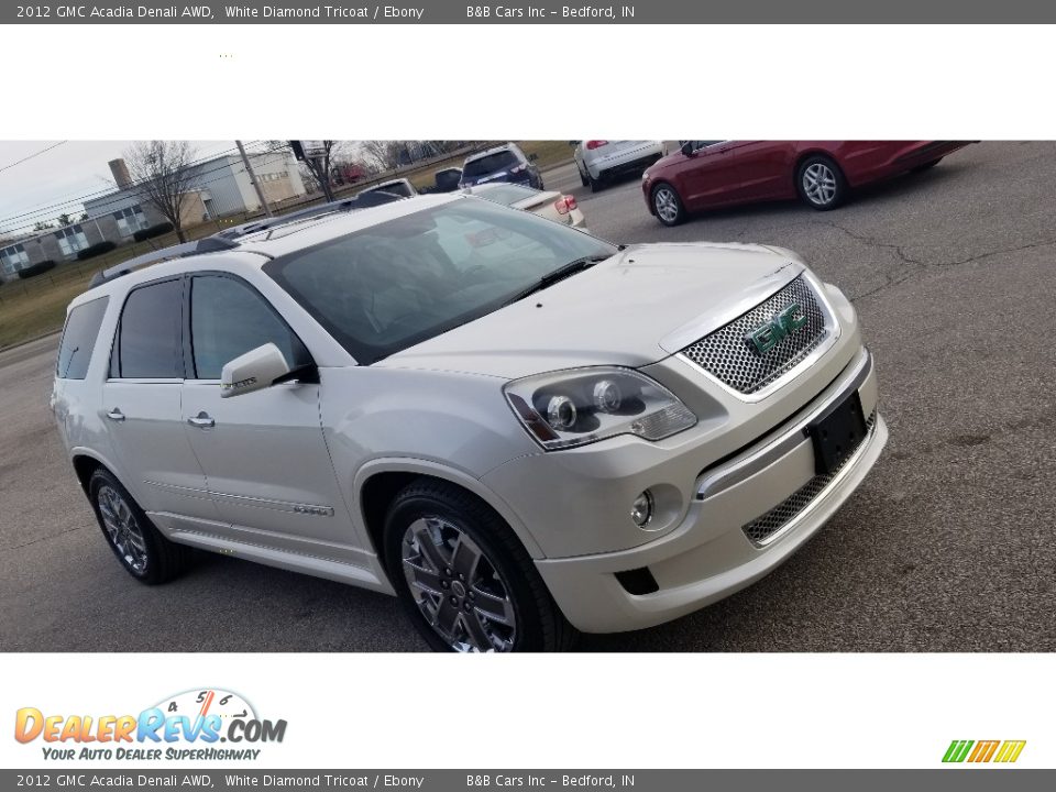 2012 GMC Acadia Denali AWD White Diamond Tricoat / Ebony Photo #31