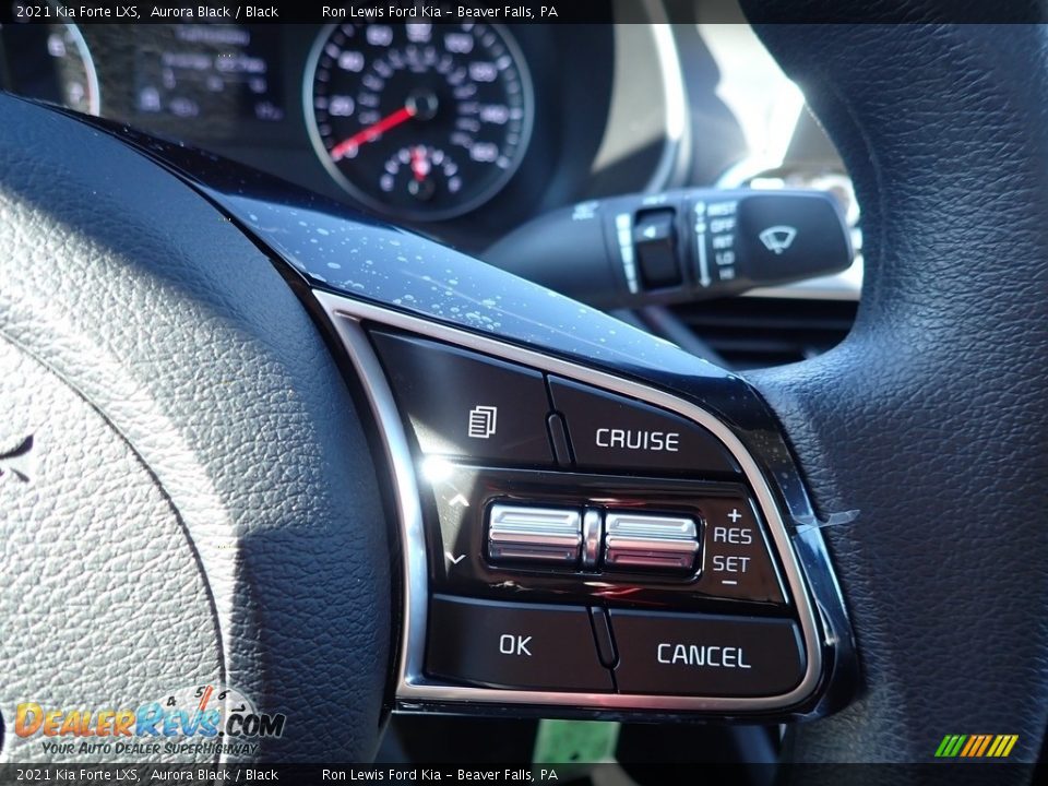 2021 Kia Forte LXS Aurora Black / Black Photo #18