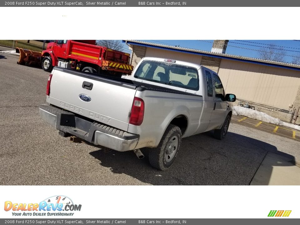 2008 Ford F250 Super Duty XLT SuperCab Silver Metallic / Camel Photo #2