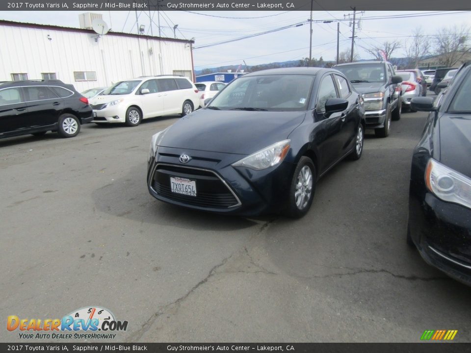 2017 Toyota Yaris iA Sapphire / Mid-Blue Black Photo #3