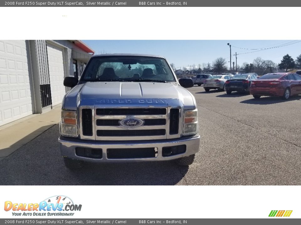 2008 Ford F250 Super Duty XLT SuperCab Silver Metallic / Camel Photo #4