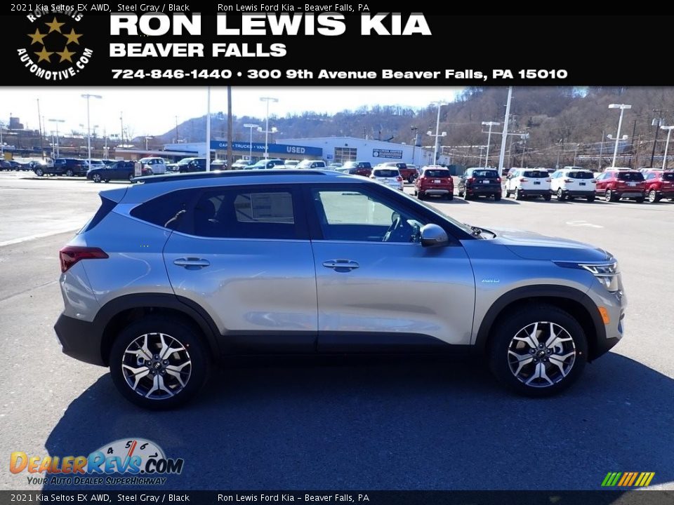 2021 Kia Seltos EX AWD Steel Gray / Black Photo #1