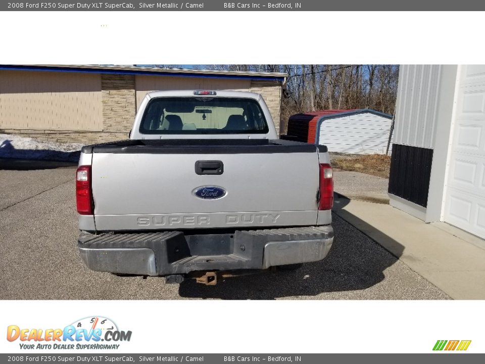 2008 Ford F250 Super Duty XLT SuperCab Silver Metallic / Camel Photo #5