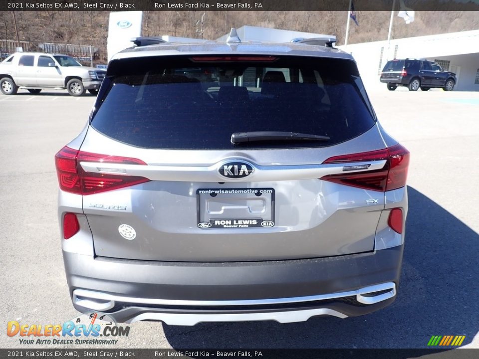 2021 Kia Seltos EX AWD Steel Gray / Black Photo #3