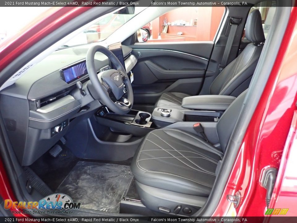 Black Onyx Interior - 2021 Ford Mustang Mach-E Select eAWD Photo #11