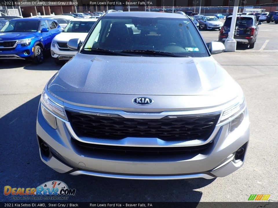 2021 Kia Seltos EX AWD Steel Gray / Black Photo #7