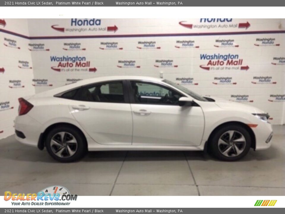 2021 Honda Civic LX Sedan Platinum White Pearl / Black Photo #1