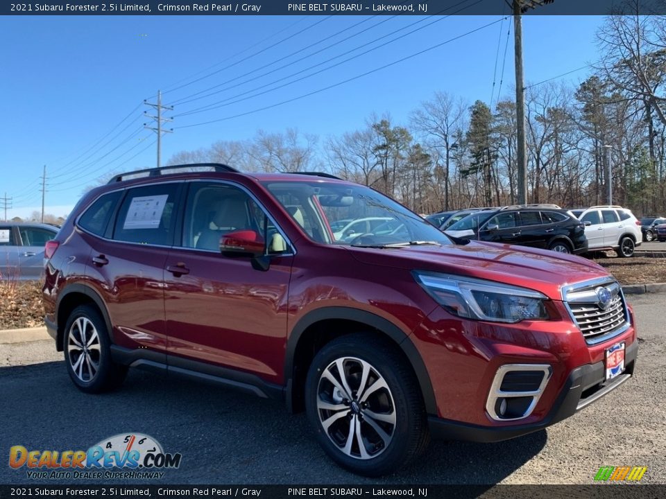 2021 Subaru Forester 2.5i Limited Crimson Red Pearl / Gray Photo #1