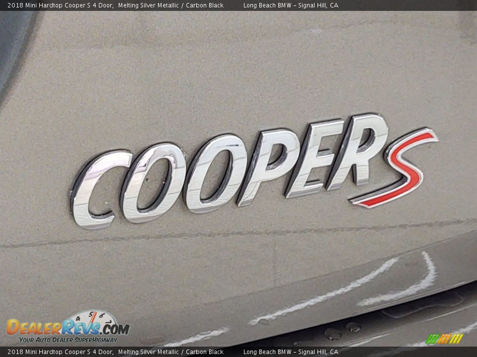 2018 Mini Hardtop Cooper S 4 Door Melting Silver Metallic / Carbon Black Photo #31