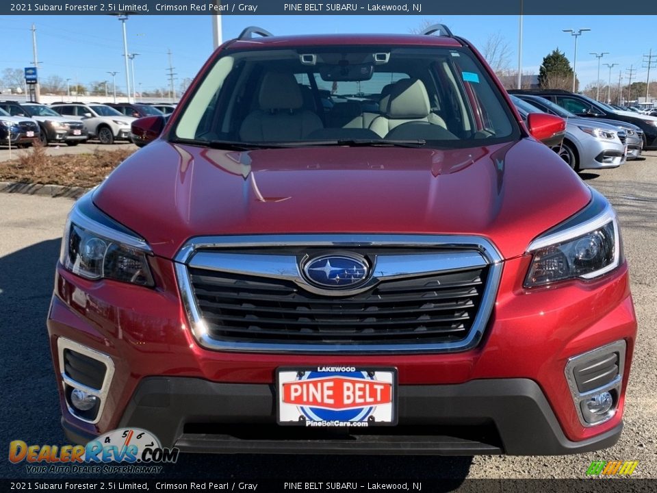 2021 Subaru Forester 2.5i Limited Crimson Red Pearl / Gray Photo #3