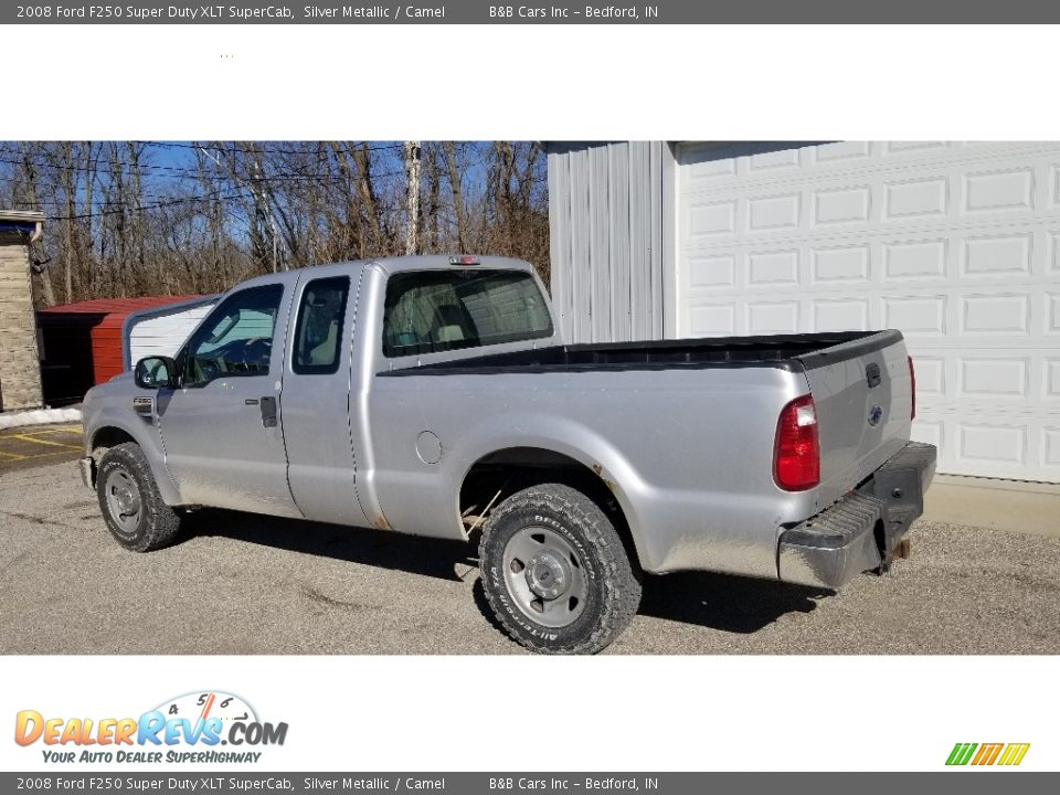 2008 Ford F250 Super Duty XLT SuperCab Silver Metallic / Camel Photo #17