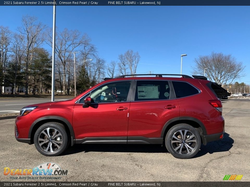 2021 Subaru Forester 2.5i Limited Crimson Red Pearl / Gray Photo #4