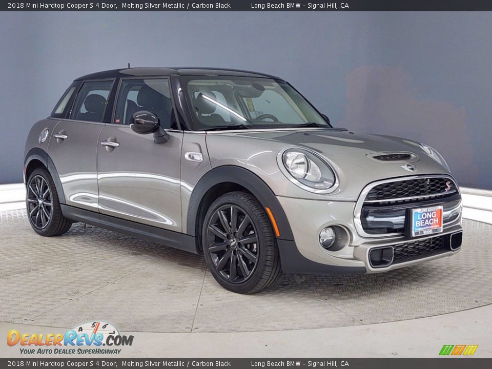 2018 Mini Hardtop Cooper S 4 Door Melting Silver Metallic / Carbon Black Photo #33