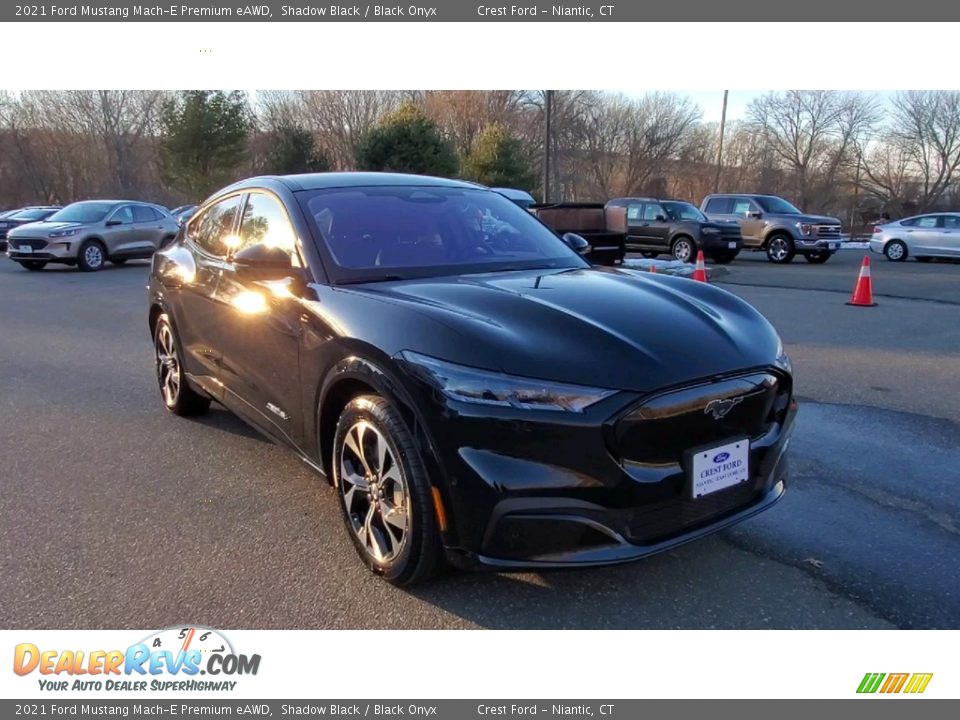 2021 Ford Mustang Mach-E Premium eAWD Shadow Black / Black Onyx Photo #1