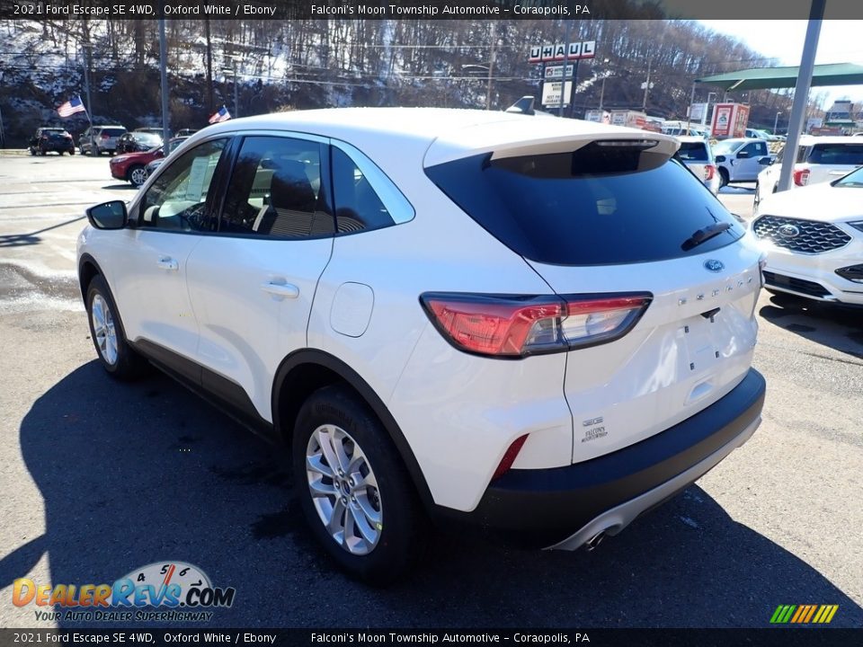 2021 Ford Escape SE 4WD Oxford White / Ebony Photo #5