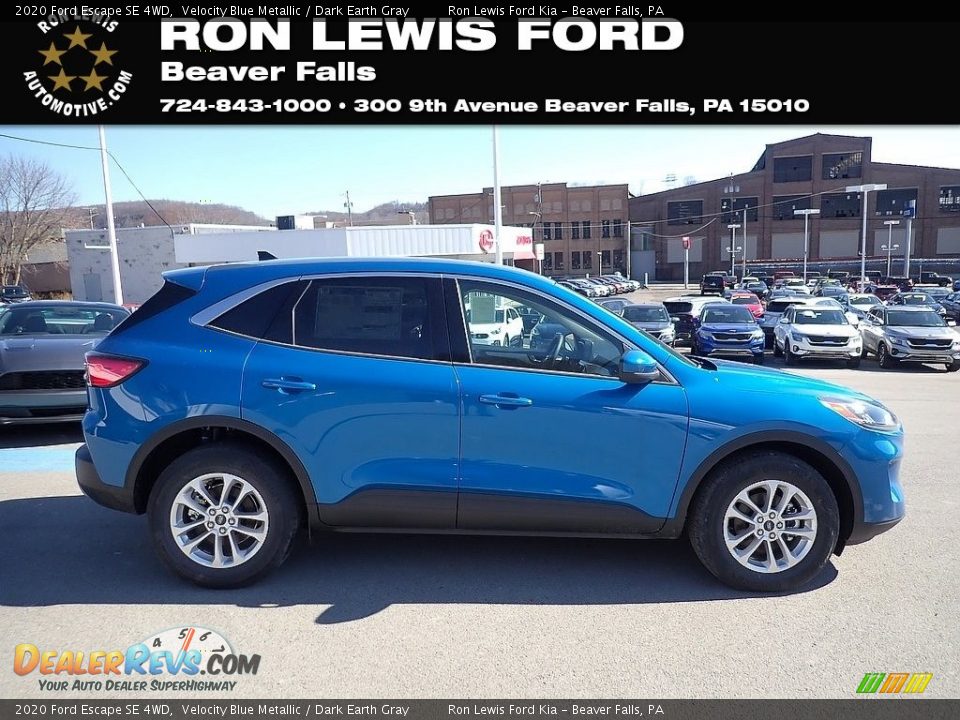 2020 Ford Escape SE 4WD Velocity Blue Metallic / Dark Earth Gray Photo #1