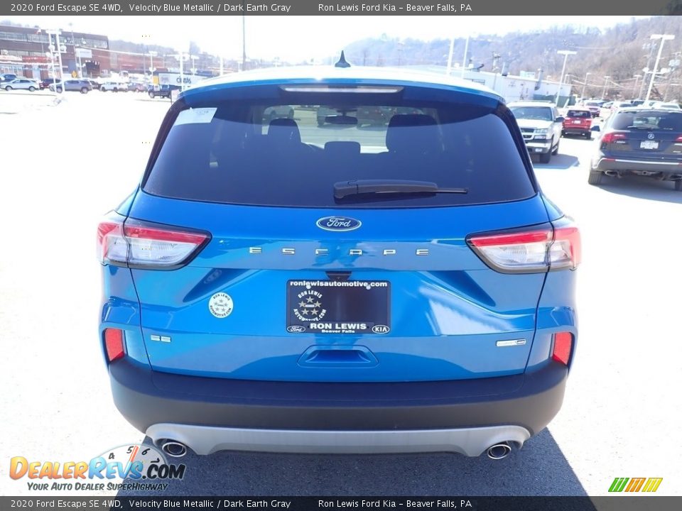 2020 Ford Escape SE 4WD Velocity Blue Metallic / Dark Earth Gray Photo #3