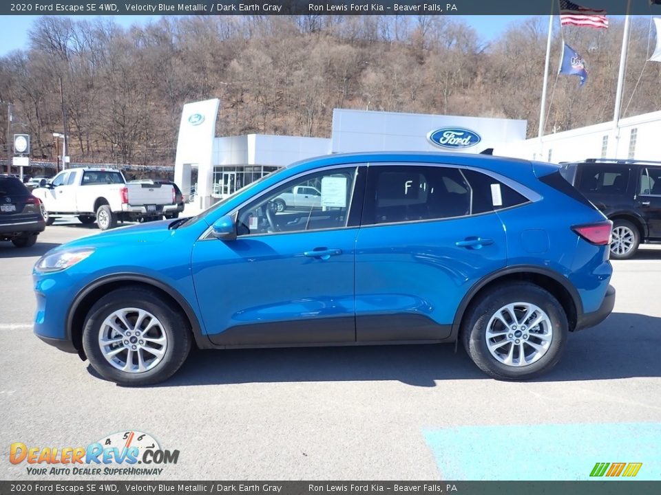 2020 Ford Escape SE 4WD Velocity Blue Metallic / Dark Earth Gray Photo #5