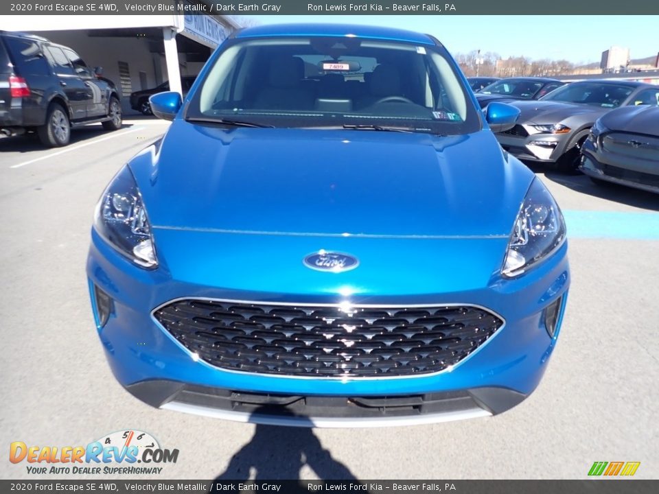 2020 Ford Escape SE 4WD Velocity Blue Metallic / Dark Earth Gray Photo #7