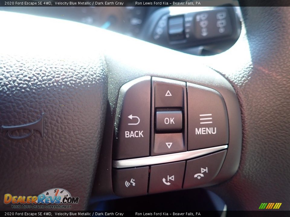 2020 Ford Escape SE 4WD Velocity Blue Metallic / Dark Earth Gray Photo #18
