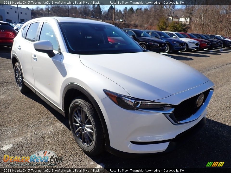 2021 Mazda CX-5 Touring AWD Snowflake White Pearl Mica / Black Photo #3