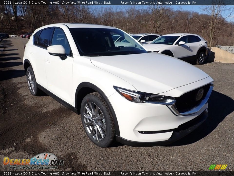 2021 Mazda CX-5 Grand Touring AWD Snowflake White Pearl Mica / Black Photo #3