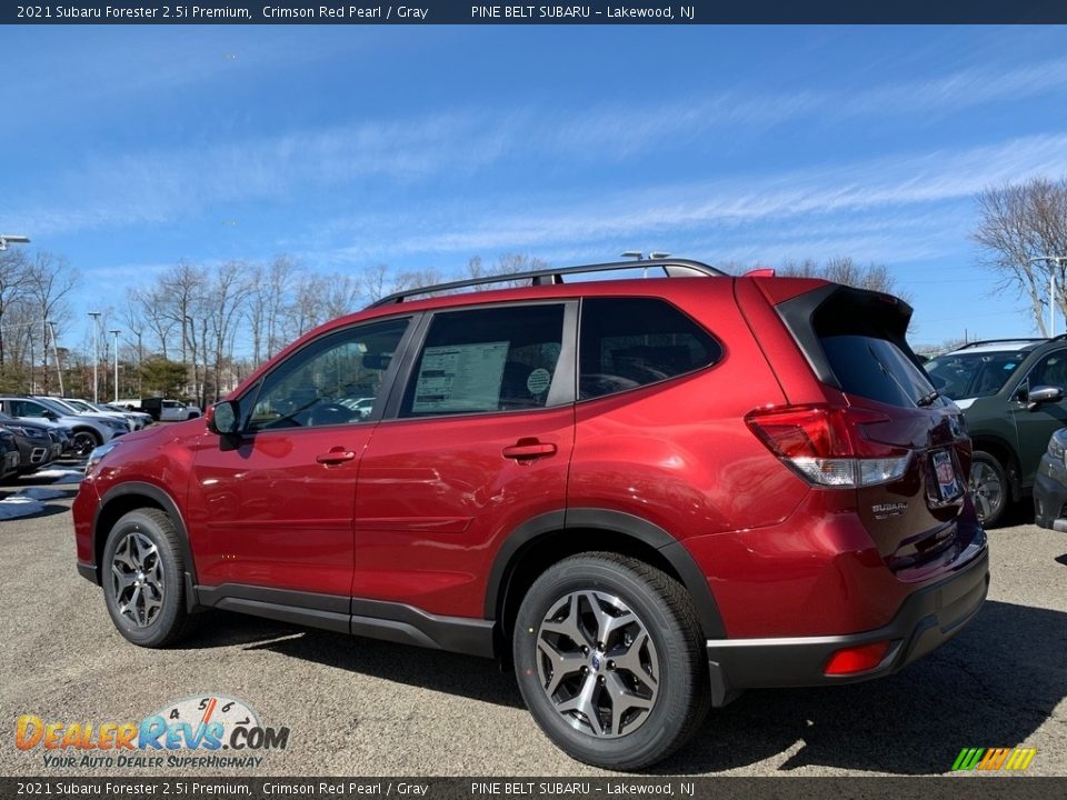 2021 Subaru Forester 2.5i Premium Crimson Red Pearl / Gray Photo #6