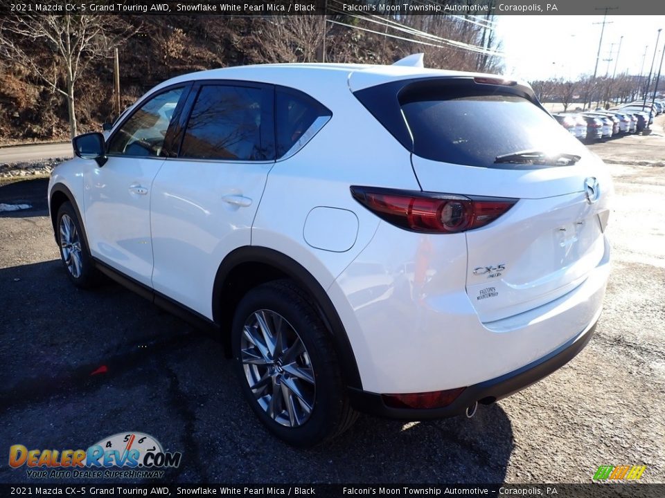 2021 Mazda CX-5 Grand Touring AWD Snowflake White Pearl Mica / Black Photo #6