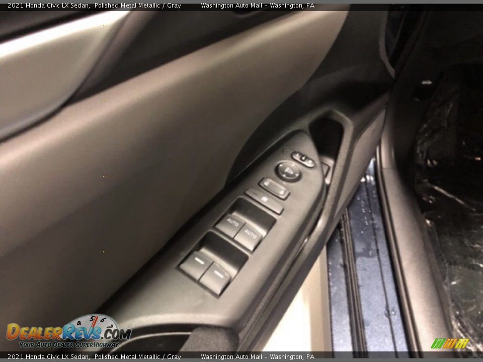 2021 Honda Civic LX Sedan Polished Metal Metallic / Gray Photo #5