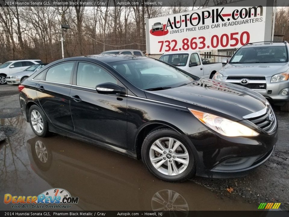 2014 Hyundai Sonata GLS Phantom Black Metallic / Gray Photo #1