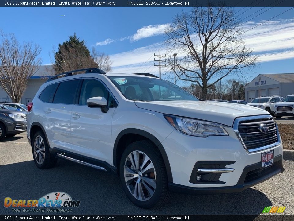 2021 Subaru Ascent Limited Crystal White Pearl / Warm Ivory Photo #1