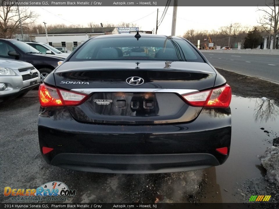 2014 Hyundai Sonata GLS Phantom Black Metallic / Gray Photo #4