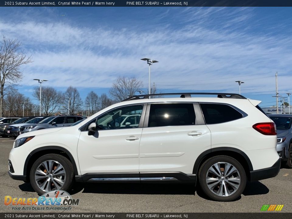 2021 Subaru Ascent Limited Crystal White Pearl / Warm Ivory Photo #4