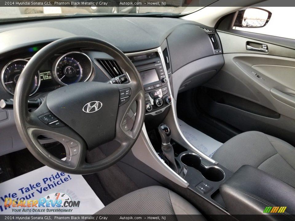 2014 Hyundai Sonata GLS Phantom Black Metallic / Gray Photo #11