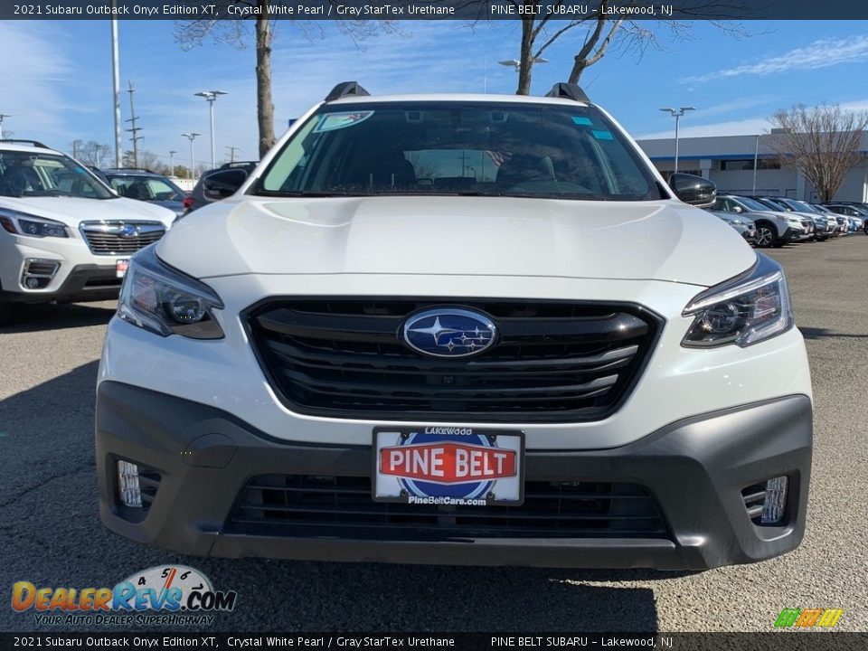 2021 Subaru Outback Onyx Edition XT Crystal White Pearl / Gray StarTex Urethane Photo #3